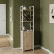 Этажерка 3/34 Ferrum-decor Серии Конект с тумбой 144x34x28 Белый ДСП Сан-Марино (FRD-104429)