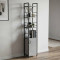 Етажерка 4/34 Ferrum-decor Серії Конект з тумбою 179x34x28 Чорний ДСП Бетон (FRD-104469)