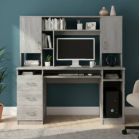Стіл комп'ютерний Анжело Ferrum-decor 1400x1422x600 ДСП Бетон 16 мм (FRD-104709)