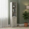 Пенал Анжело Ferrum-decor на 3 полиці з 4 шухлядами 1900x400x380 ДСП Бетон 16 мм (FRD-104929)