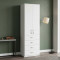 Шкаф Анжело Ferrum-decor на 3 полок с 2 дверями и 4 ящика 1900x600x380 ДСП Белое 16 мм (FRD-104989)