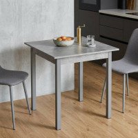 Стіл кухонний Ferrum-decor Дієго 75x80x80 Сірий ДСП Бетон 16мм (FRD-105577)