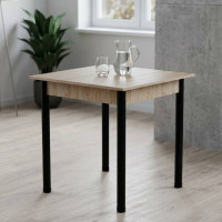 Стіл кухонний Ferrum-decor Агата 75x80x80 Чорний ДСП Сан-Марино 16мм (FRD-105637)