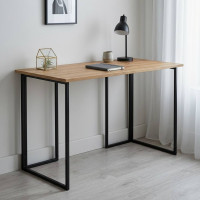Комп'ютерний стіл Ferrum-decor Ханна 75x120x60 чорний ДСП Дуб Артизан 16мм (FRD-106217)