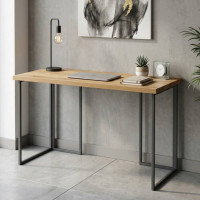 Комп'ютерний стіл Ferrum-decor Ханна 75x140x60 сірий ДСП Дуб Артизан 32мм (FRD-106227)