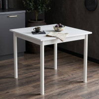 Стіл кухонний Ferrum-decor Агата 75x90x90 Білий ДСП Біле 16мм (FRD-106257)