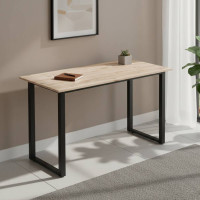 Стіл письмовий Кнап 2 Ferrum-decor 750x1000x600 Чорний метал ДСП Дуб Сан-Марино 16 мм (FRD-106387)