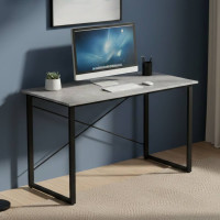 Стіл письмовий Дейв Ferrum-decor 750x1000x600 Чорний метал ДСП Бетон 32 мм (FRD-106437)