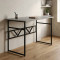 Стіл письмовий Раян Ferrum-decor 750x1200x600 Чорний метал ДСП Бетон 16 мм (FRD-106477)