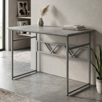 Стол письменный Раян Ferrum-decor 750x1200x700 Серый металл ДСП Бетон 16 мм (FRD-106497)