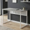 Стіл письмовий Майк Ferrum-decor 75x120x60 Білий метал ДСП Бетон 32 мм (FRD-106517)