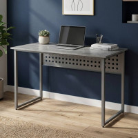 Стіл письмовий Майк Ferrum-decor 75x100x70 Сірий метал ДСП Бетон 16 мм (FRD-106527)