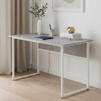 Стіл письмовий Коді Ferrum-decor 75x120x70 Білий метал ДСП Бетон 32 мм (FRD-106607)