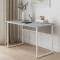 Стіл письмовий Коді Ferrum-decor 75x120x70 Білий метал ДСП Бетон 32 мм (FRD-106607)