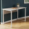 Стіл письмовий Курт Ferrum-decor 75x100x70 Білий метал ДСП Бетон 32 мм (FRD-106637)