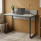 Стіл письмовий Скай Ferrum-decor 75x120x60 Чорний метал ДСП Бетон 16 мм (FRD-106657)