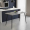 Стол кухонный Марсель 30 Ferrum-decor 75x120x70 Черный металл ДСП Бетон 32 мм (FRD-106687)