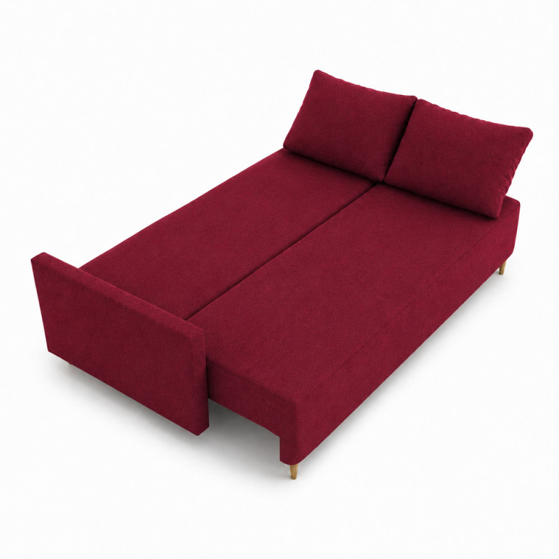 Диван прямий Mekko Madrid 2060*830 Ergo III категорія Austin 8 Ruby Red (MEK-161354)