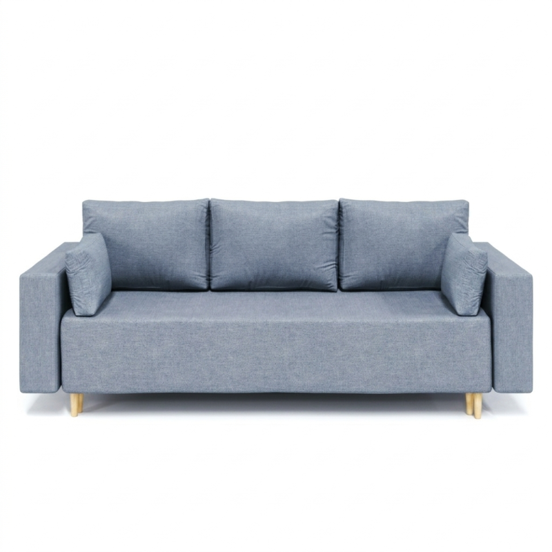 Ортопедичний диван Мекко Oslo 2300*1000 Pocket Spring Cocos IV категорія Bestseller Blue Fog (MEK-161163)