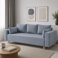 Ортопедичний диван Мекко Oslo 2300*1000 Pocket Spring Cocos IV категорія Bestseller Blue Fog (MEK-161163)