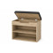 Тумба для взуття з нішею під сидінням LION ТО-9 68x36x49 см Антрацит (LION-045309)