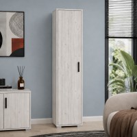 Пенал для одягу з мікроліфтом LION Тіволі 50х37,5х200 см Дуб Крафт Білий (LION-045582)