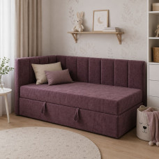Диван-ліжко ортопедичне Мекко Belfast 2020*930 Gold IV категорія Bestseller Plum (MEK-161654)