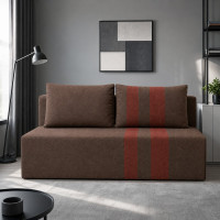 Ортопедический диван CМекко Cool 1900*860 мм Bonel Standart Hard Plus IV категория тканини Bestseller Taupe/Bestseller Terracotta (MEK-161294)