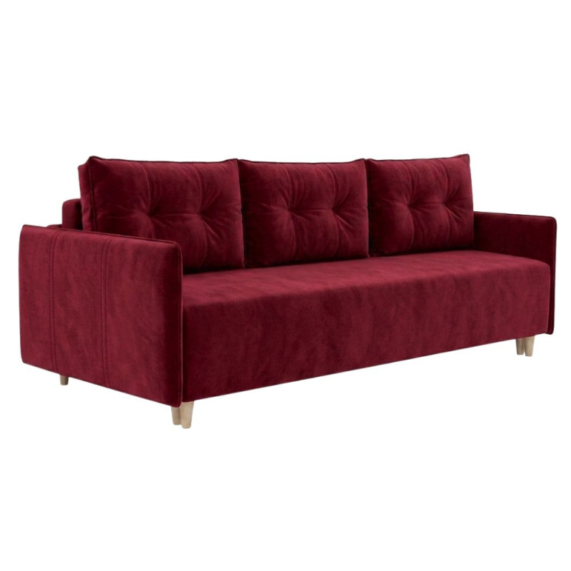 Ортопедичний диван Мекко Scandi 2060×950 Lux II категорія Allure Premium Wine (MEK-161564)