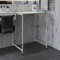 Стелаж-полиця Бафрум 401 Ferrum-decor для пральної машини 90x70,5x60,5 Білий метал ДСП Кашемір 16 мм (FRD-107581)