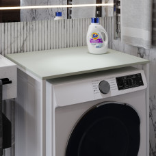 Стелаж-полиця Бафрум 401 Ferrum-decor для пральної машини 90x70,5x60,5 Білий метал ДСП Кашемір 16 мм (FRD-107581)
