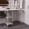 Стелаж-полиця Бафрум 405 Ferrum-decor для пральної машини 90x101x60,5 Білий метал ДСП Кашемір 16 мм (FRD-107621)