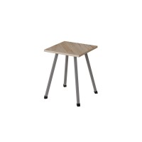 Табурет Ferrum-decor 430x320x320 Сірий метал ДСП Дуб Сан-Марино 16 мм (FRD-106921)
