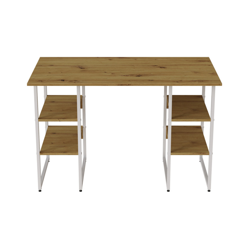 Комп'ютерний стіл Ferrum-decor Карен 75x120x60 білий ДСП Дуб Артизан 32 мм (FRD-107241)