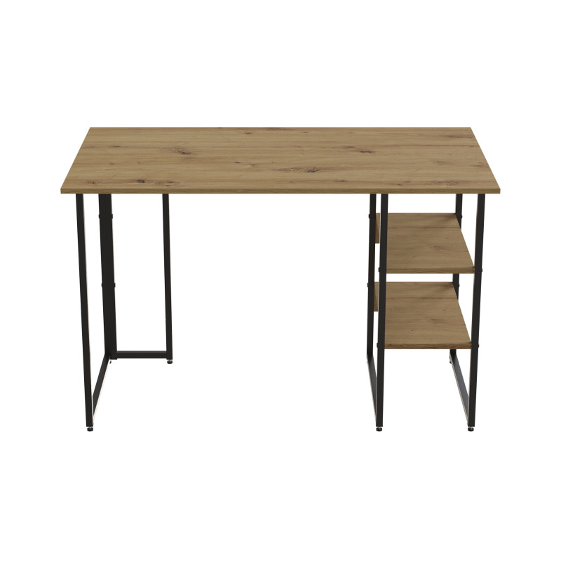 Комп'ютерний стіл Ferrum-decor Кевін 75x120x60 чорний ДСП Дуб Артизан 32 мм (FRD-107221)