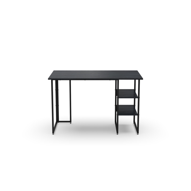 Стіл письмовий Кевин Ferrum-decor 75x140x70 Чорний метал ДСП Каштан Арвадонна 16 мм (FRD-108111)