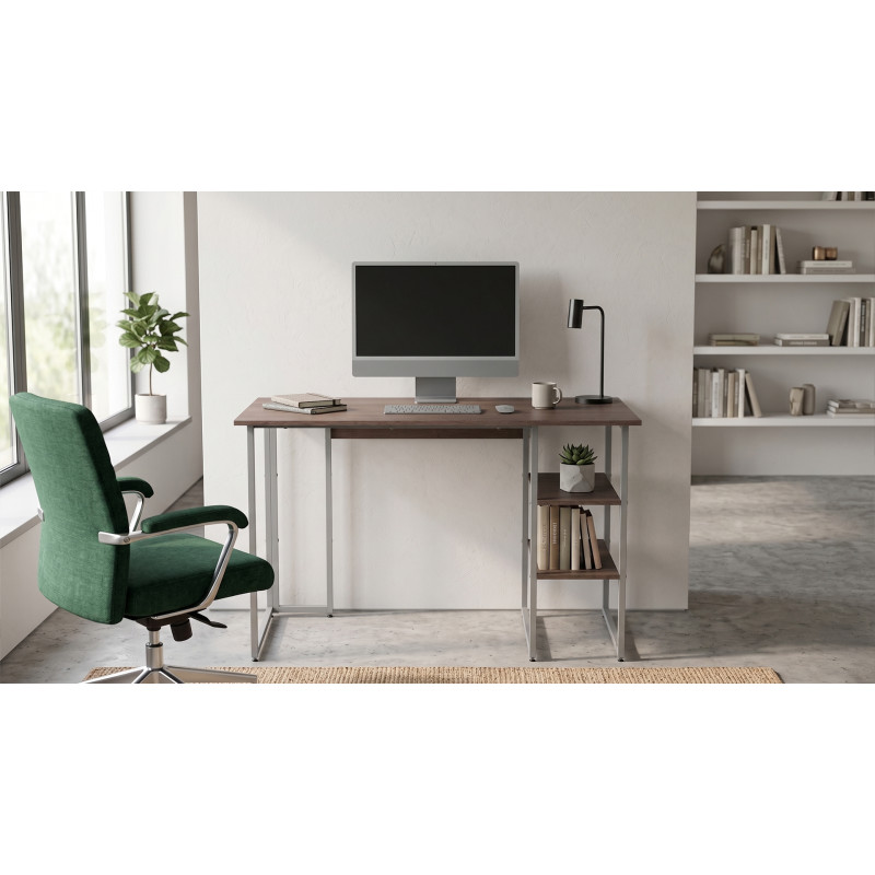 Стіл письмовий Кевин Ferrum-decor 75x100x60 Сірий метал ДСП Дуб Кремона Канолло 16 мм (FRD-108011)