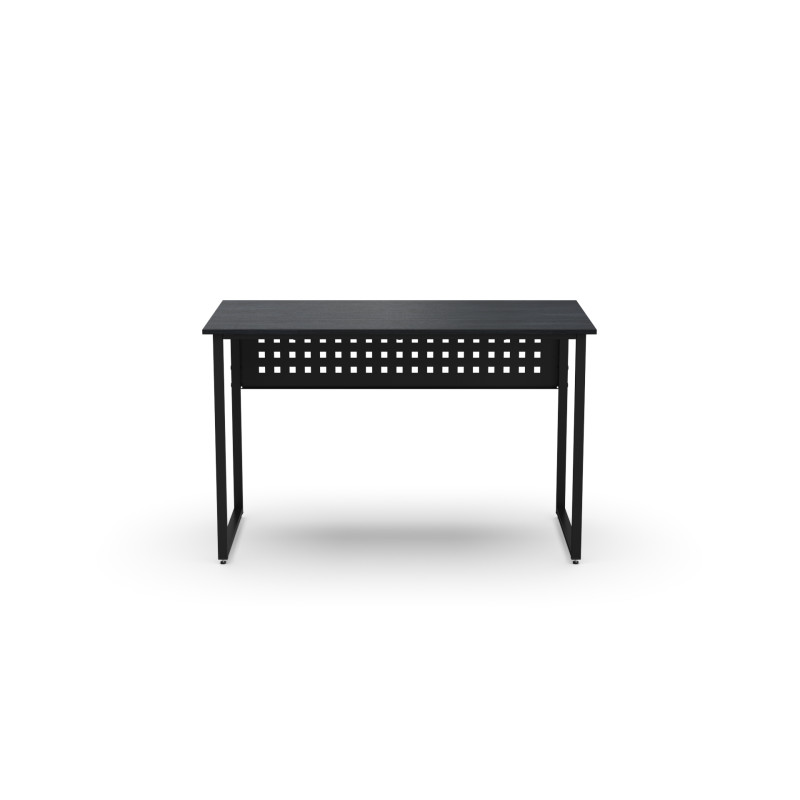 Стіл письмовий Майк Ferrum-decor 75x100x60 Чорний метал ДСП Каштан Арвадонна 16 мм (FRD-108261)