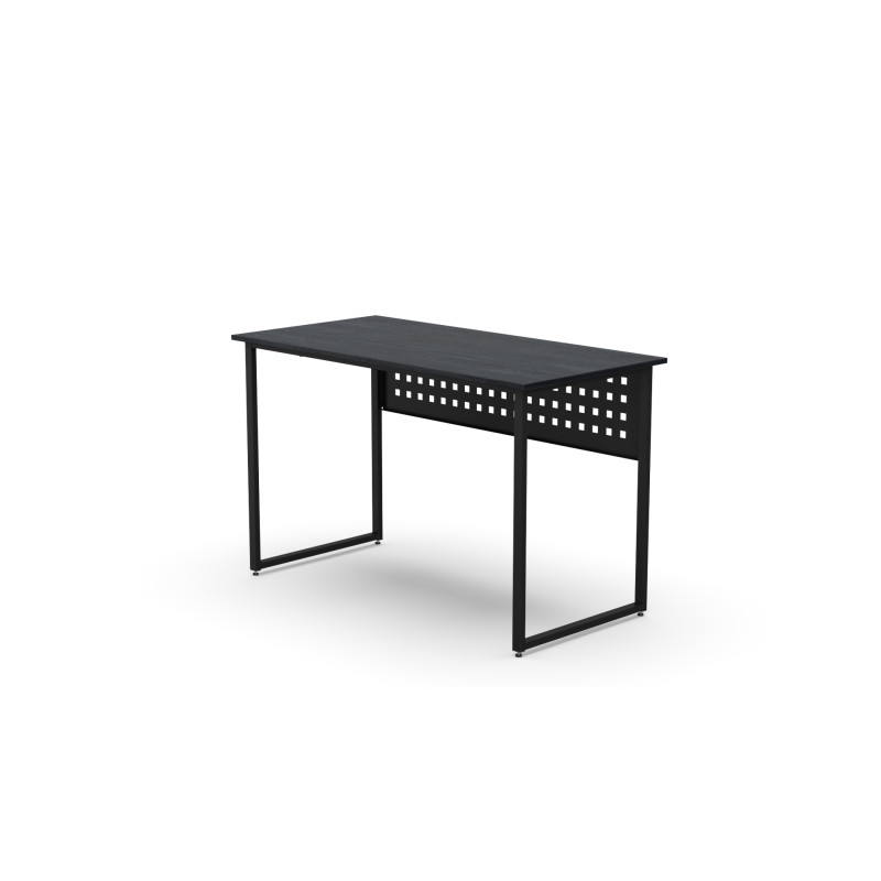 Стіл письмовий Майк Ferrum-decor 75x100x60 Чорний метал ДСП Каштан Арвадонна 16 мм (FRD-108261)