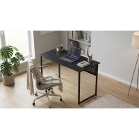Стіл письмовий Майк Ferrum-decor 75x100x60 Чорний метал ДСП Каштан Арвадонна 16 мм (FRD-108261)