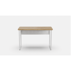 Стіл письмовий Майк Ferrum-decor 75x140x60 Білий метал ДСП Дуб Евок Прибережний 32 мм (FRD-108241)