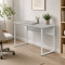 Стіл письмовий Майк Ferrum-decor 75x100x60 Білий метал ДСП Кашемір 32 мм (FRD-108301)
