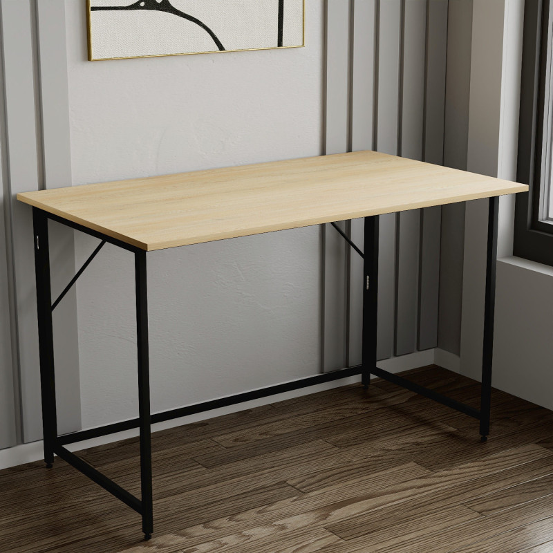 Розкладний стіл Моріс Ferrum-decor 750x900x500 Чорний метал ДСП Дуб Кремона Торро 16 мм (FRD-107501)