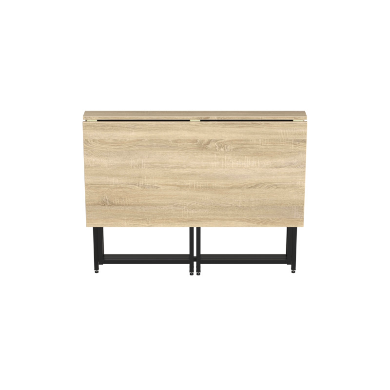Стіл-книжка трансформер Морис 2 Ferrum-decor 750x1000x1100 Чорний метал ДСП Дуб Сонома 16 мм (FRD-107321)