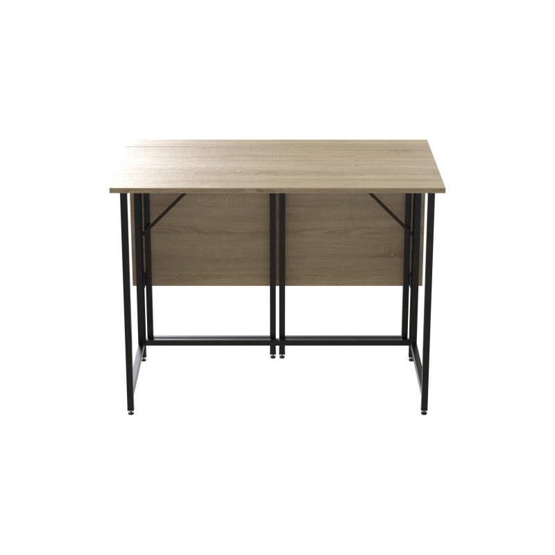 Стіл-книжка трансформер Морис 2 Ferrum-decor 750x1000x1100 Чорний метал ДСП Дуб Сонома 16 мм (FRD-107321)