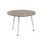 Журнальний круглий стіл OPTIMA 1 ніжки конусні Ferrum-decor 450x670x670 Білий метал ДСП Дуб Кремона Торро 16 мм (FRD-107541)