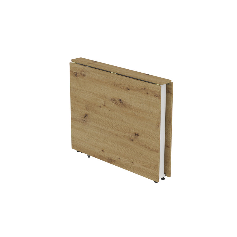 Обідній стіл трансформер книжка Оріон Pro Ferrum-decor 75x152x90 Білий метал ДСП Дуб Артизан 16 мм (FRD-107411)