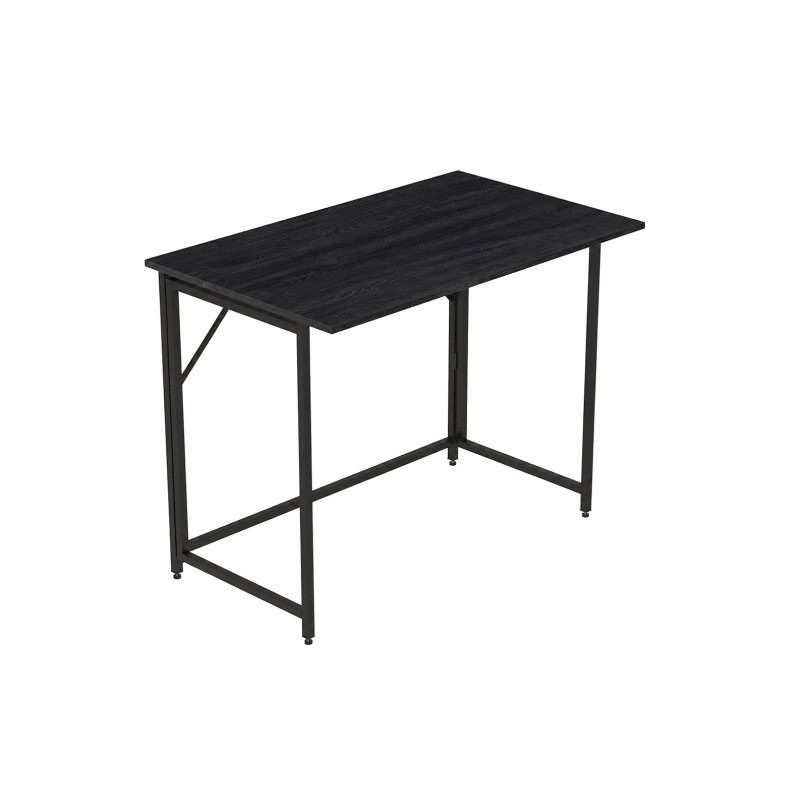 Стіл-трансформер розкладний Слай Ferrum-decor 75x100x60 Чорний метал ДСП Каштан Арвадонна 16 мм (FRD-107821)