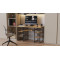 Комп'ютерний стіл Ferrum-decor Тім 75x140x70 чорний ДСП Дуб Артизан 16 мм (FRD-106961)