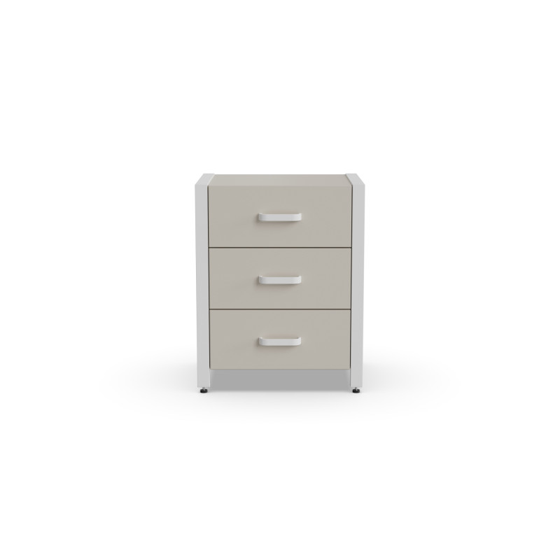 Тумба універсальна Ferrum-decor Вів'єн 3 50x41x40 білий ДСП Кашемір 16 мм (FRD-107751)